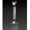 Crystal Column Award (3"x13"x3")